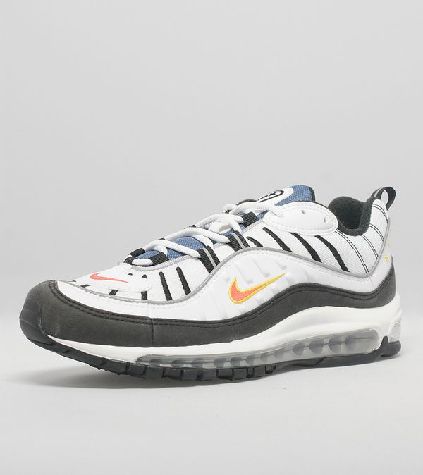 nike air max 98 og white deep orange black nike air max 98 og white deep orange black