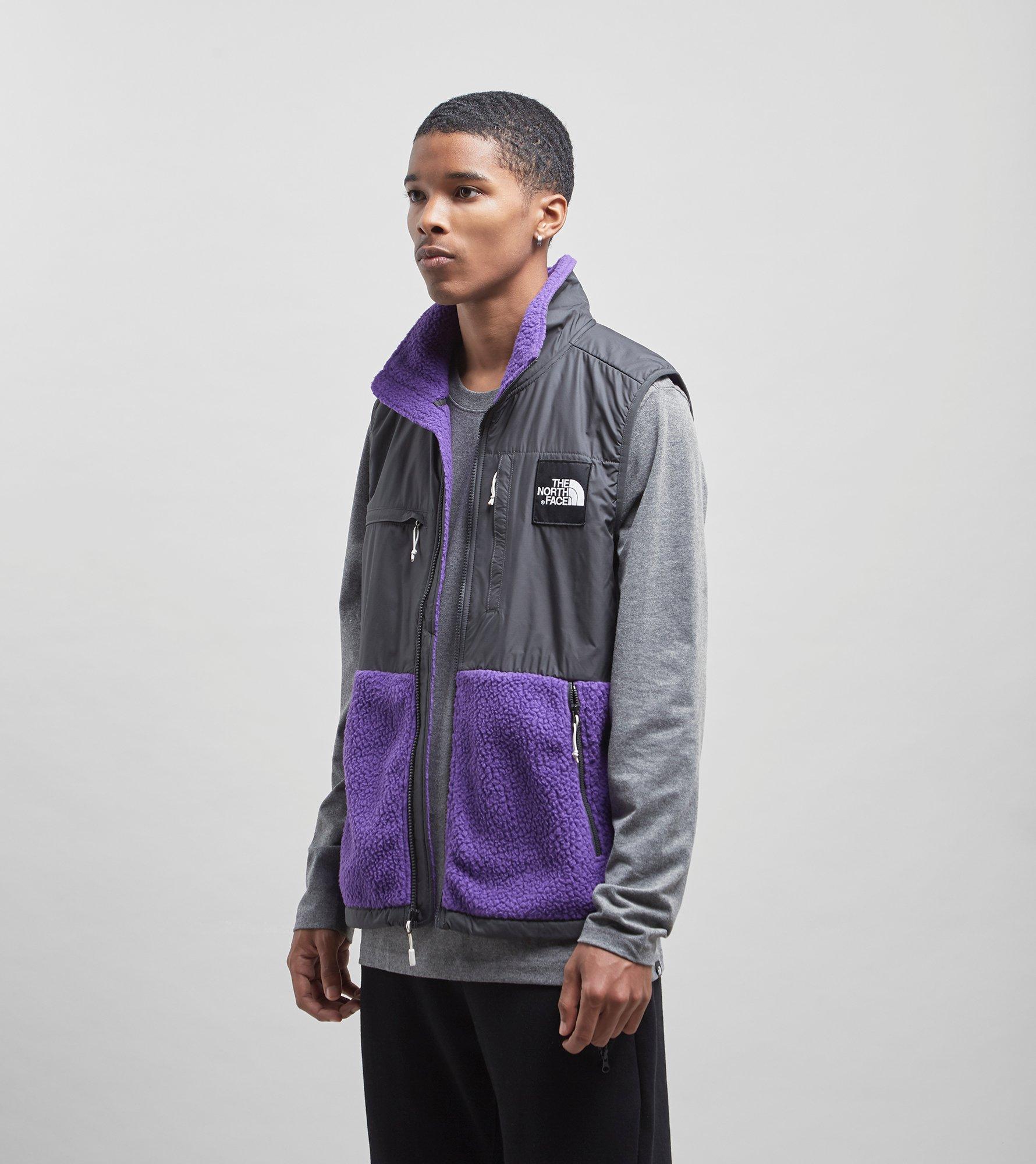 north face purple gilet