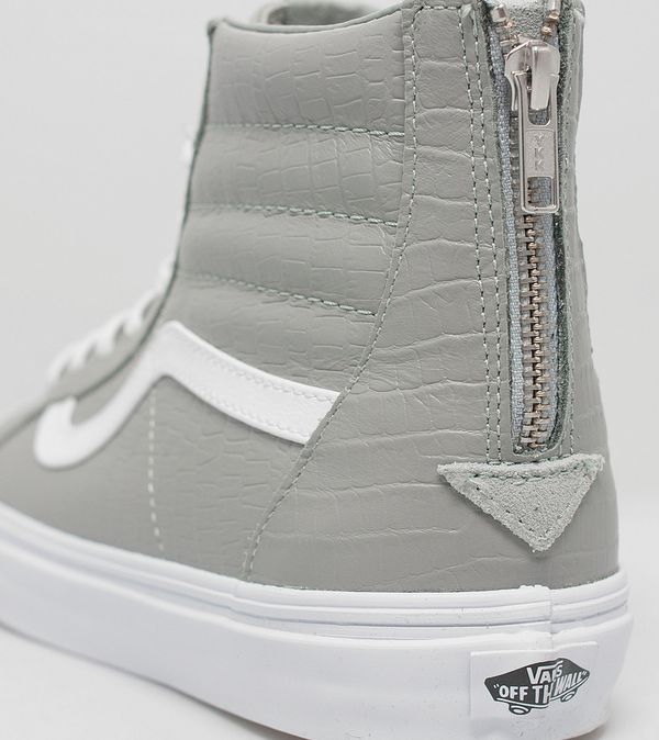 vans croc leather sk8 hi