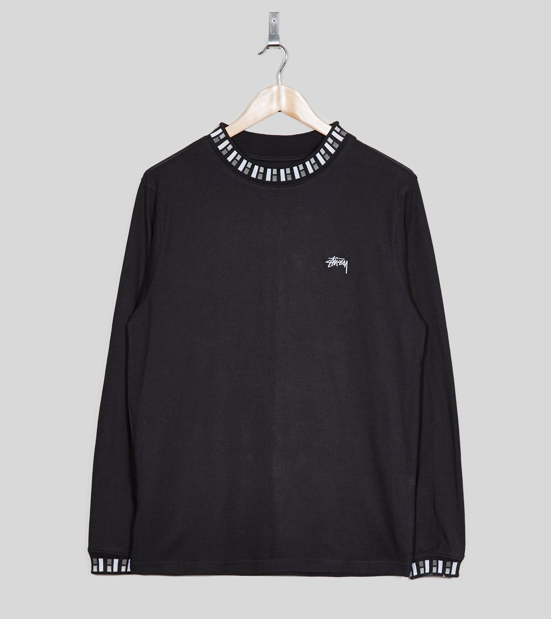 Stussy Long Sleeved Cube Crew T-Shirt | Size?