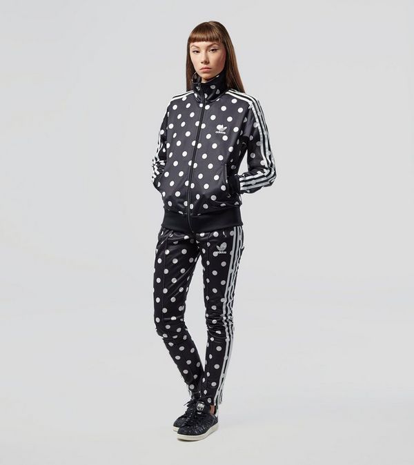 black and white polka dot adidas jacket