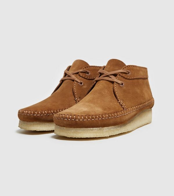 clarks weaver boot brown suede