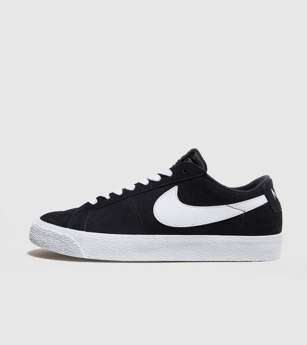 nike blazer low black suede