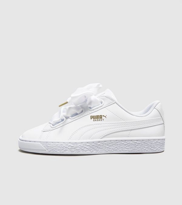 puma basket heart womens orange