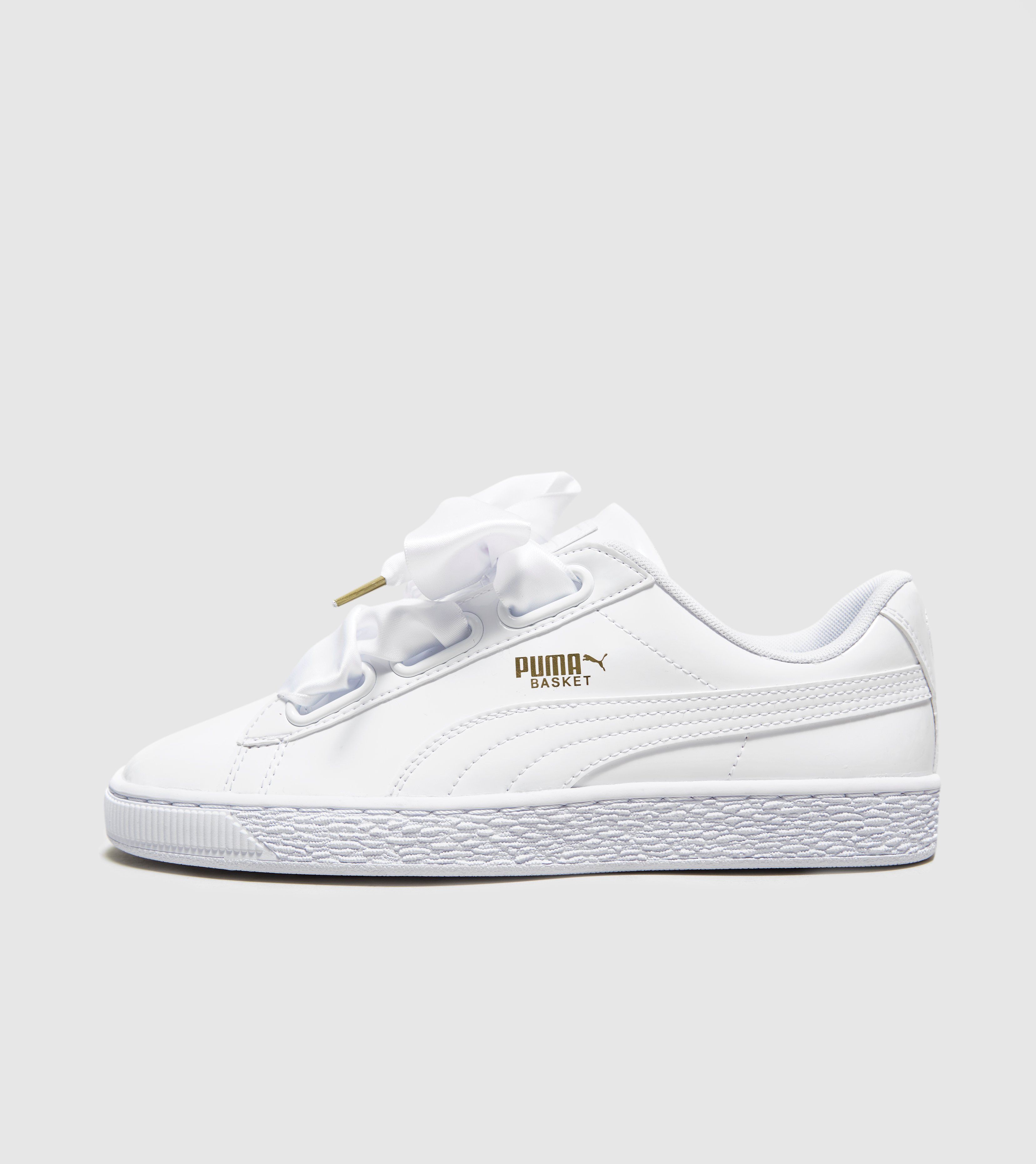 puma basket heart womens orange