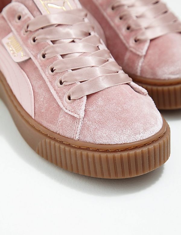 puma basket platform vs velvet rosa puma basket platform vs velvet rosa
