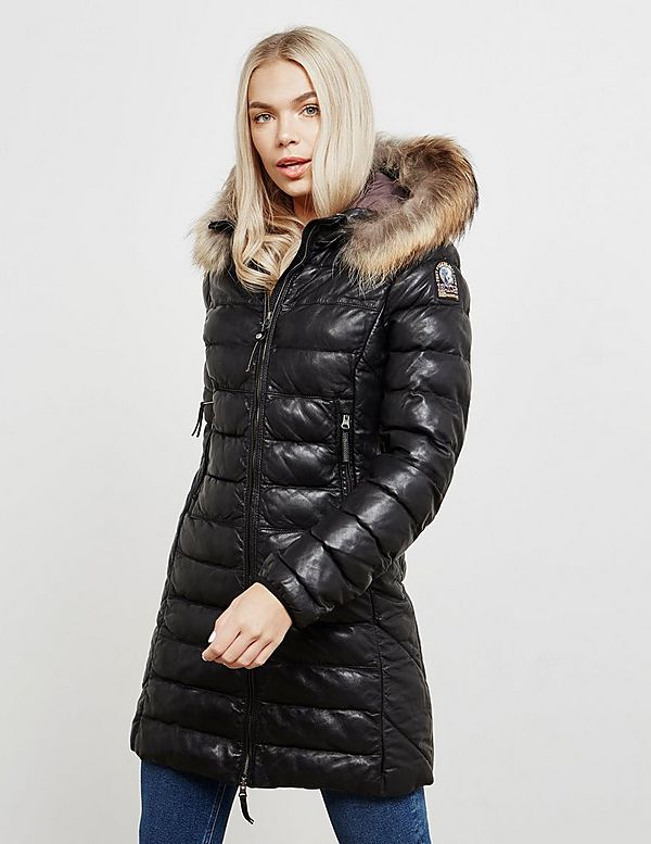 parajumpers demi leather womens parka parajumpers demi leather womens parka