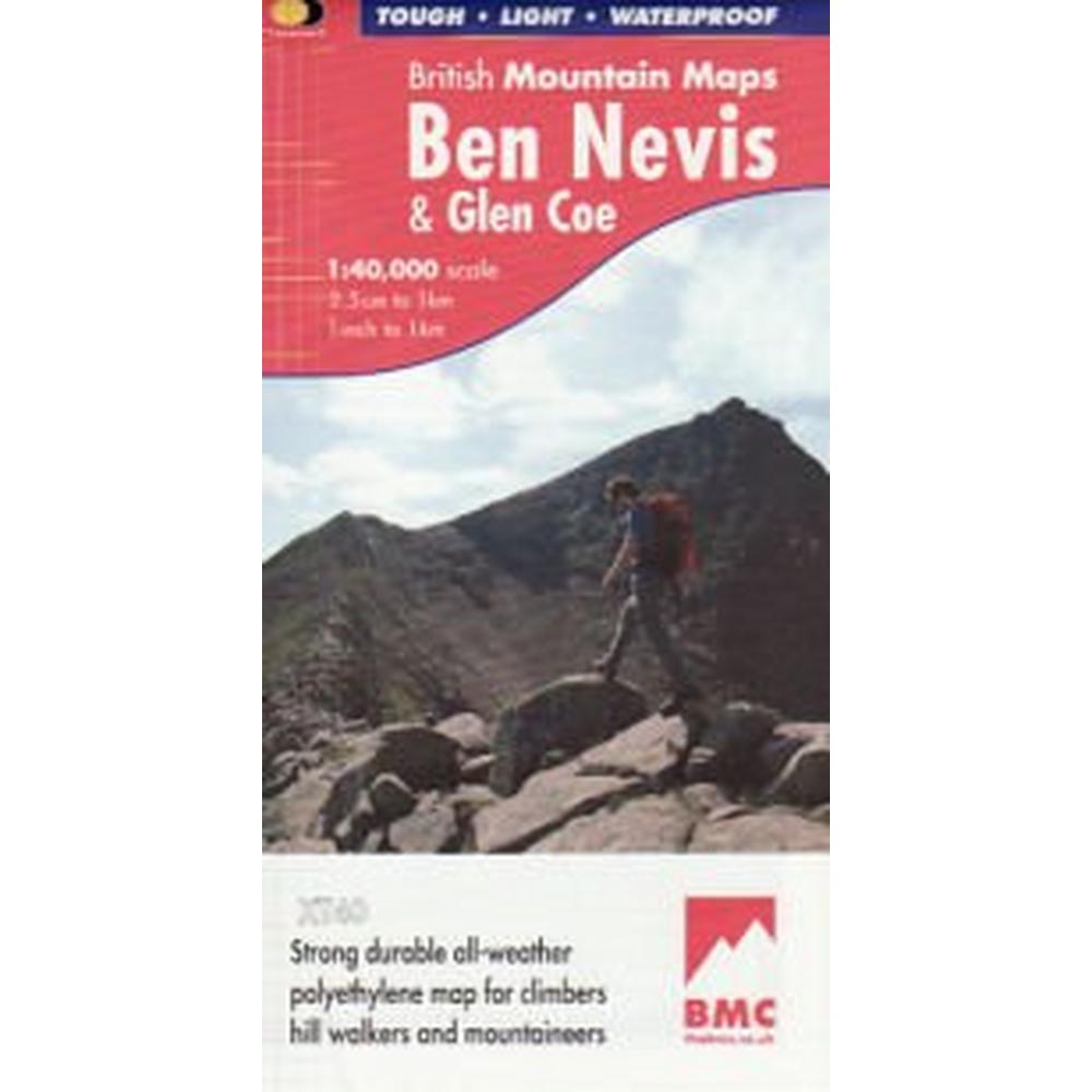Cordee Harvey Map - BMC: Ben Nevis & Glen Coe 1:40000