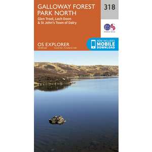 OS Explorer Map 318 Galloway Forest Park North