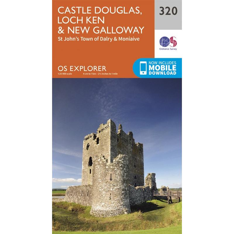 OS Explorer Map 320 Castle Douglas, Loch Ken and New Galloway