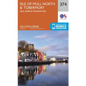 OS Explorer Map 374 Isle of Mull North and Tobermory