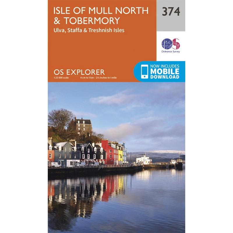 OS Explorer Map 374 Isle of Mull North and Tobermory