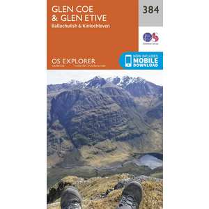 OS Explorer Map 384 Glen Coe