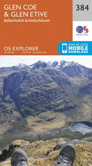  Explorer 384 1:25000 Glen Coe & Glen Etive