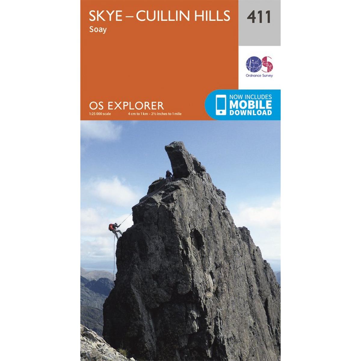 Ordnance Survey OS Explorer Map 411 Skye - Cuillin Hills - Soay