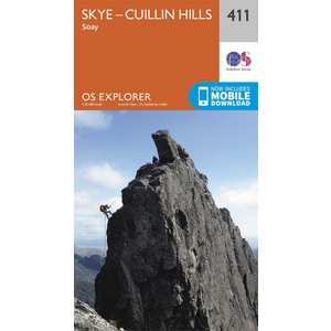 OS Explorer Map 411 Skye - Cuillin Hills - Soay