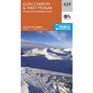 OS Explorer Map OL429 Glen Carron and West Monar