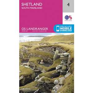 OS Landranger Map 04 Shetland - South Mainland