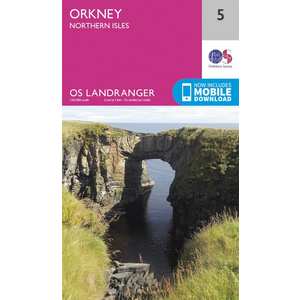 OS Landranger Map 05 Orkney - Northern Isles