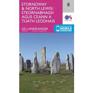 OS Landranger Map 08 Stornoway & North Lewis