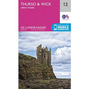 OS Landranger Map 12 Thurso & Wick, John O'Groats