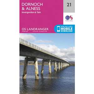 OS Landranger Map 21 Dornoch & Alness, Invergordon & Tain