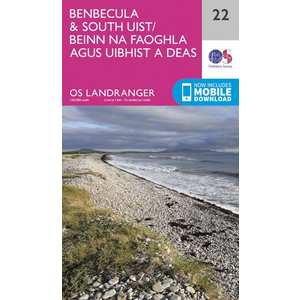 OS Landranger Map 22 Benbecula & South Uist