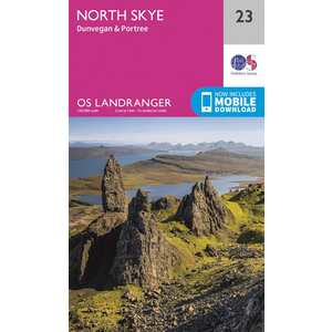 OS Landranger Map 23 North Skye, Dunvegan & Portree