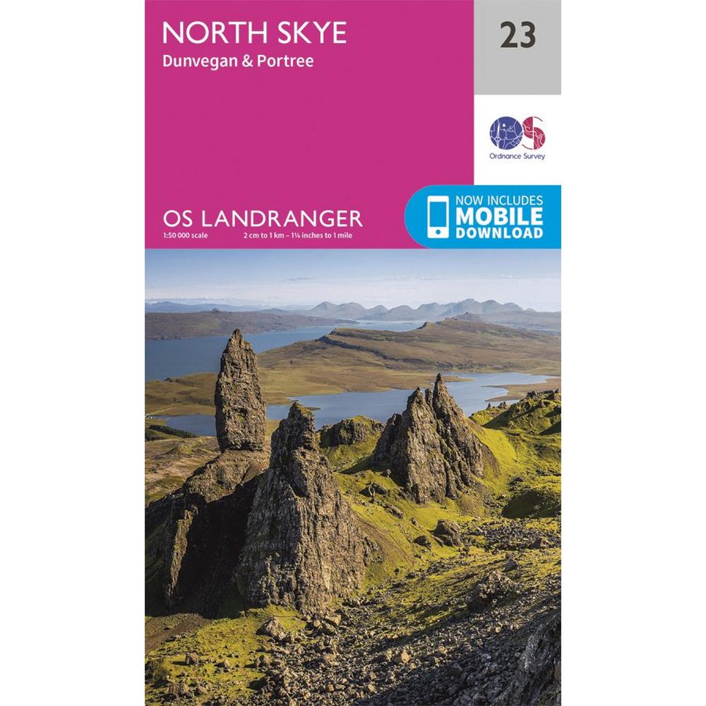 Ordnance Survey OS Landranger Map 23 North Skye, Dunvegan & Portree