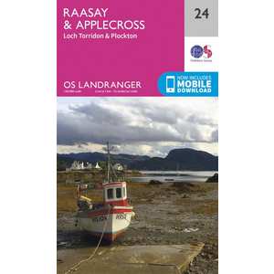 OS Landranger Map 24 Raasay & Applecross, Loch Torridon & Plockton