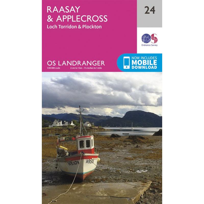 OS Landranger Map 24 Raasay & Applecross, Loch Torridon & Plockton