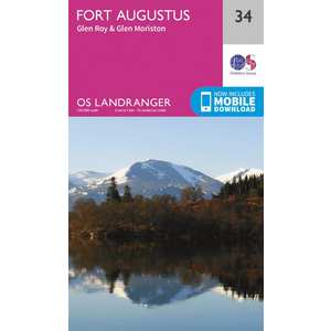 OS Landranger Map 34 Fort Augustus, Glen Roy & Glen Moriston