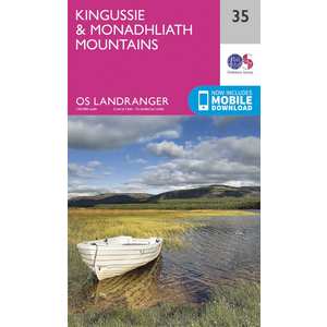 OS Landranger Map 35 Kingussie & Monadhliath Mountains