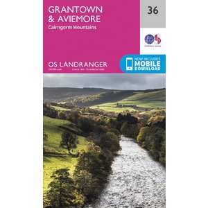 OS Landranger Map 36 Grantown, Aviemore & Cairngorm Mountains