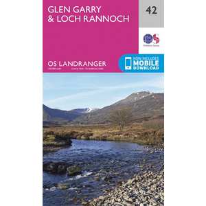 OS Landranger Map 42 Glen Garry & Loch Rannoch