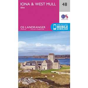 OS Landranger Map 48 Iona & West Mull, Ulva