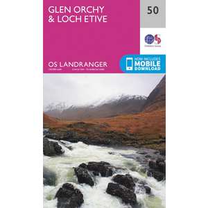 OS Landranger Map 50 Glen Orchy & Loch Etive