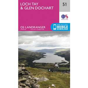 OS Landranger Map 51 Loch Tay & Glen Dochart