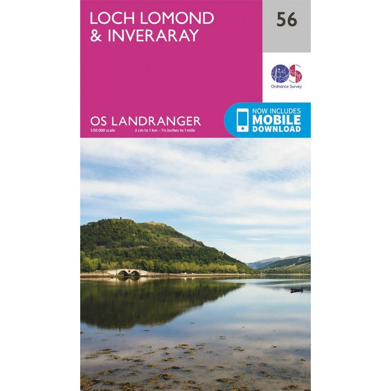 OS Landranger Map 56 Loch Lomond & Inveraray