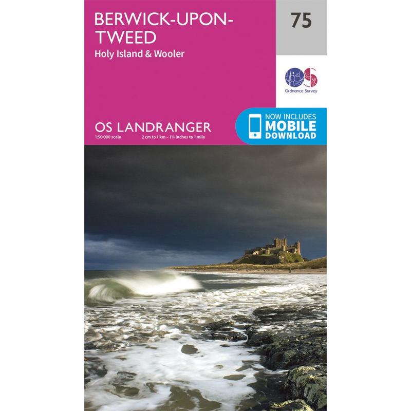 OS Landranger Map 75 Berwick-upon-Tweed