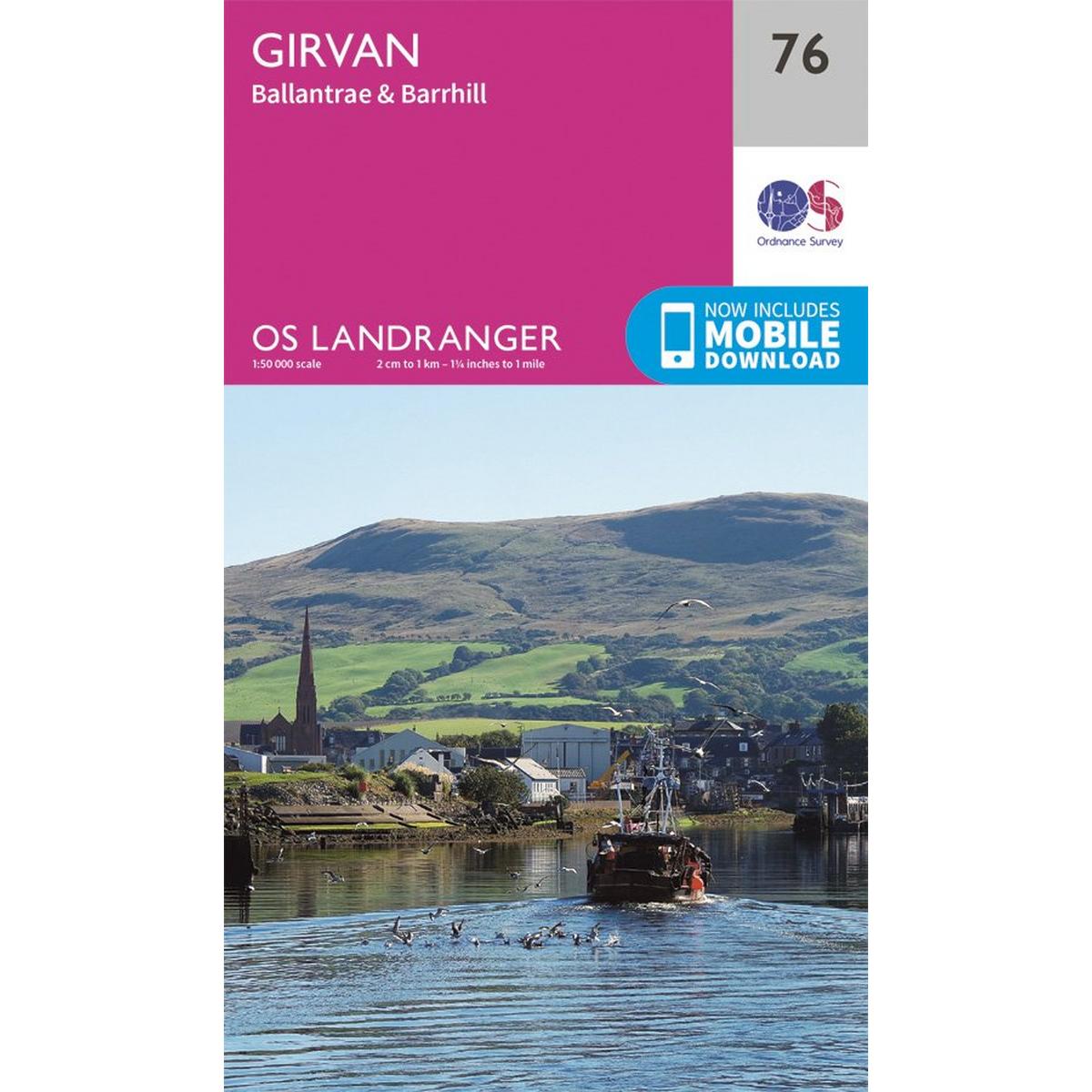 Ordnance Survey OS Landranger Map 76 Girvan, Ballantrae & Barrhill