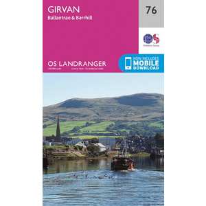 OS Landranger Map 76 Girvan, Ballantrae & Barrhill