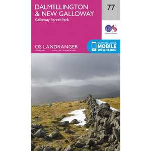 OS Landranger Map 77 Dalmellington & New Galloway, Galloway Forest Park