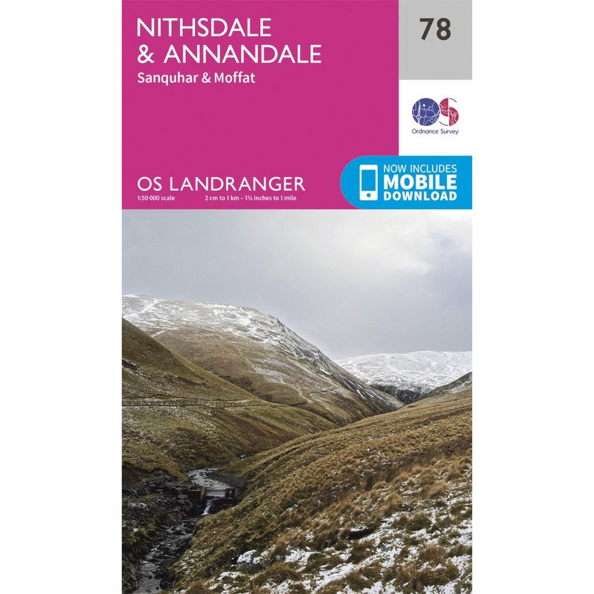 Ordnance Survey OS Landranger Map 78 Nithsdale & Annandale, Sanquhar & Moffat