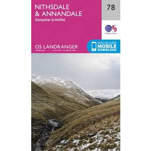 OS Landranger Map 78 Nithsdale & Annandale, Sanquhar & Moffat