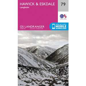 OS Landranger Map 79 Hawick & Eskdale, Langholm