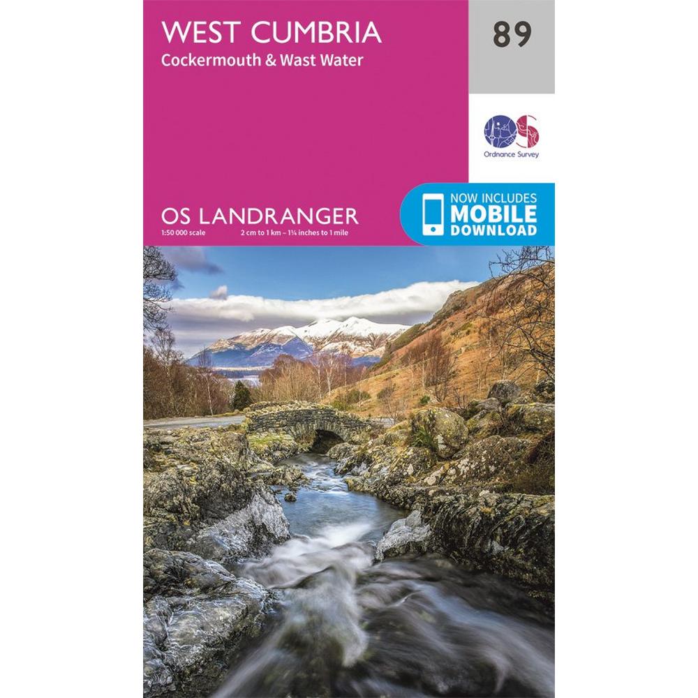Ordnance Survey OS Landranger Map 89 West Cumbria, Cockermouth & Wast Water
