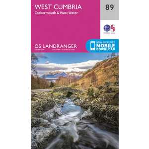 OS Landranger Map 89 West Cumbria, Cockermouth & Wast Water