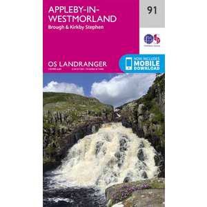OS Landranger Map 91 Appleby-in-Westmorland