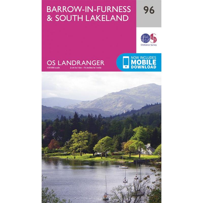 OS Landranger Map 96 Barrow-in-Furness & South Lakeland